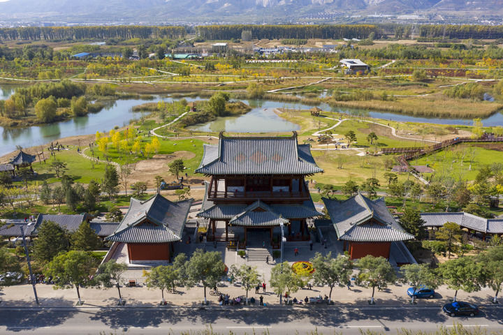 A scenic view of Taiyuan Duo Fu Temple