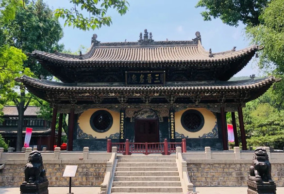 A scenic view of Taiyuan Gujiao Thousand Buddha Temple