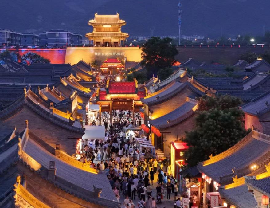 A scenic view of Taiyuan Gujiao Thousand Buddha Temple