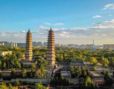 A scenic view of Taiyuan Jin Yang Ancient City Site