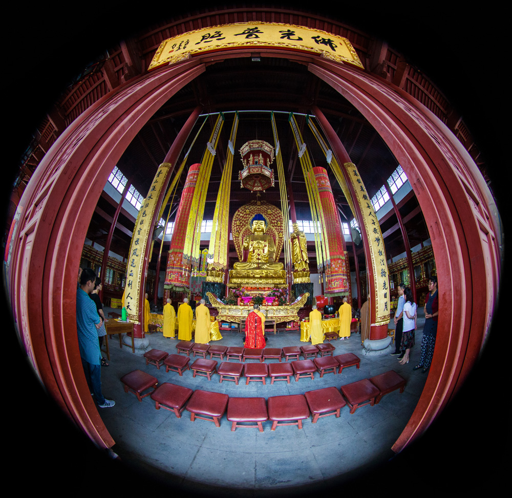 A scenic view of Taiyuan Ming Xiu Temple