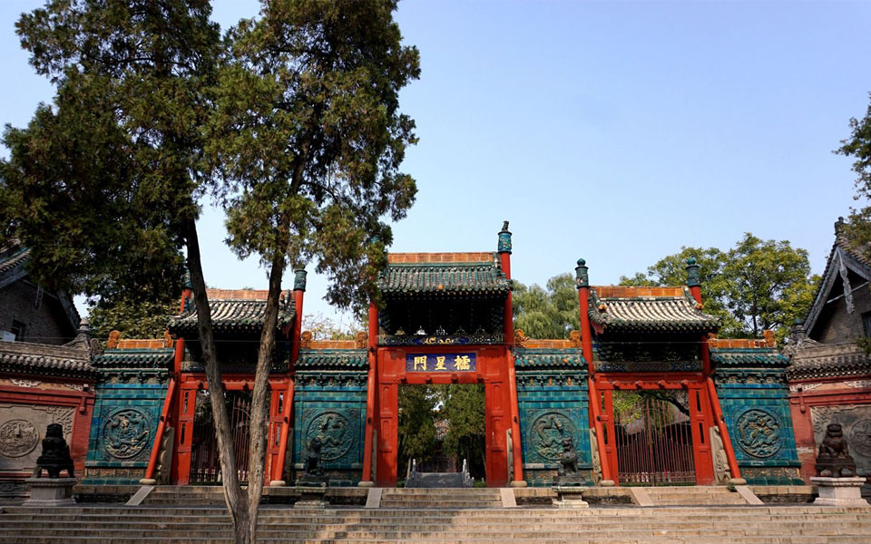 A scenic view of Taiyuan Qianfuke Xuanquan Temple