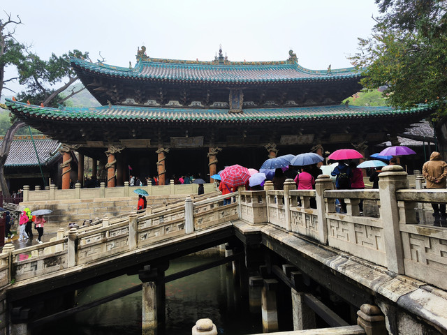 A scenic view of Taiyuan Qianfuke Xuanquan Temple