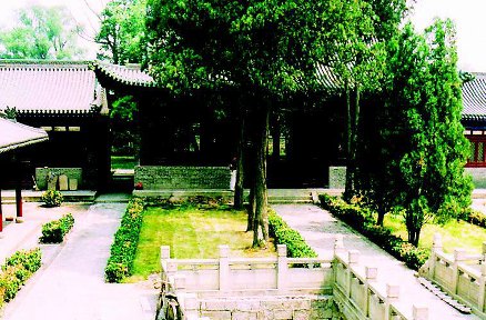A scenic view of Taiyuan Qingxu Confucian Temple