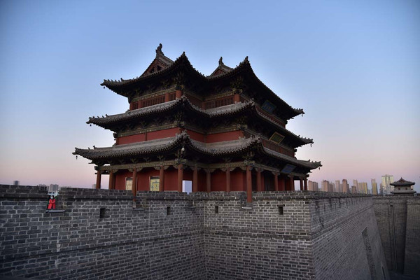 A scenic view of Taiyuan Qingxu Yao Temple