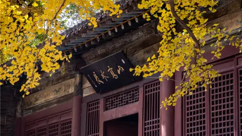 A scenic view of Taiyuan Qingxu Yao Temple