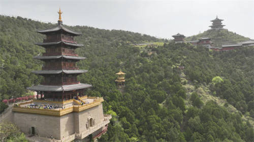 A scenic view of Taiyuan Taishan Longquan Temple