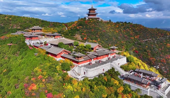 A scenic view of Taiyuan Taishan Longquan Temple