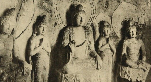 A scenic view of Taiyuan Tianlongshan Grottoes