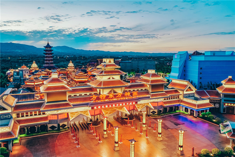 A scenic view of Taiyuan Yangqu Dawang Temple Hall