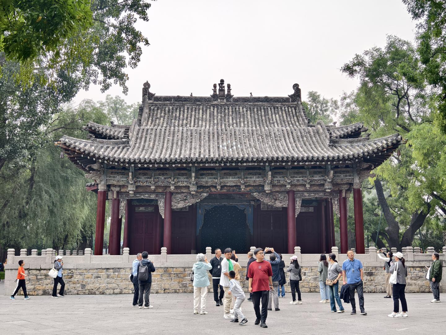 A scenic view of Taiyuan Yangqu Xuanyuan Temple