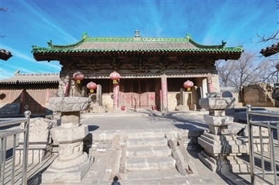 A scenic view of Taiyuan Yangqu Xuanyuan Temple