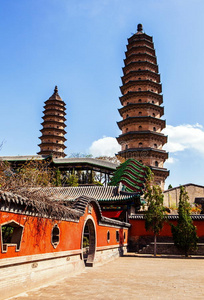 A scenic view of Taiyuan Yongzuo Temple
