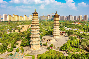 A scenic view of Taiyuan Yongzuo Temple