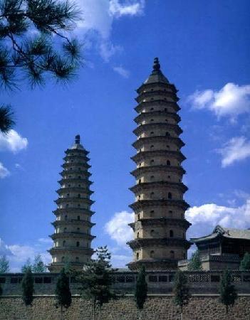 A scenic view of Taiyuan Yongzuo Temple