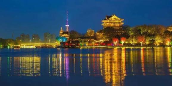 A scenic view of Taizhou Chenghuangmiao