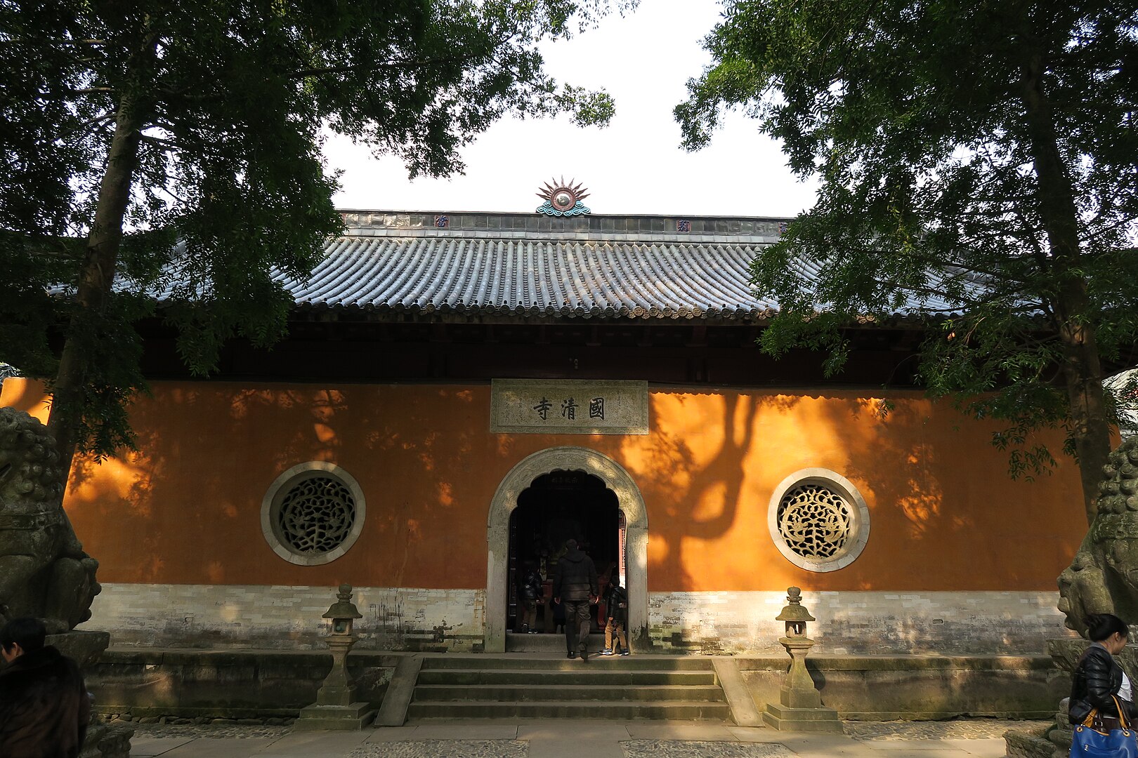 A scenic view of Taizhou Guoqing Si