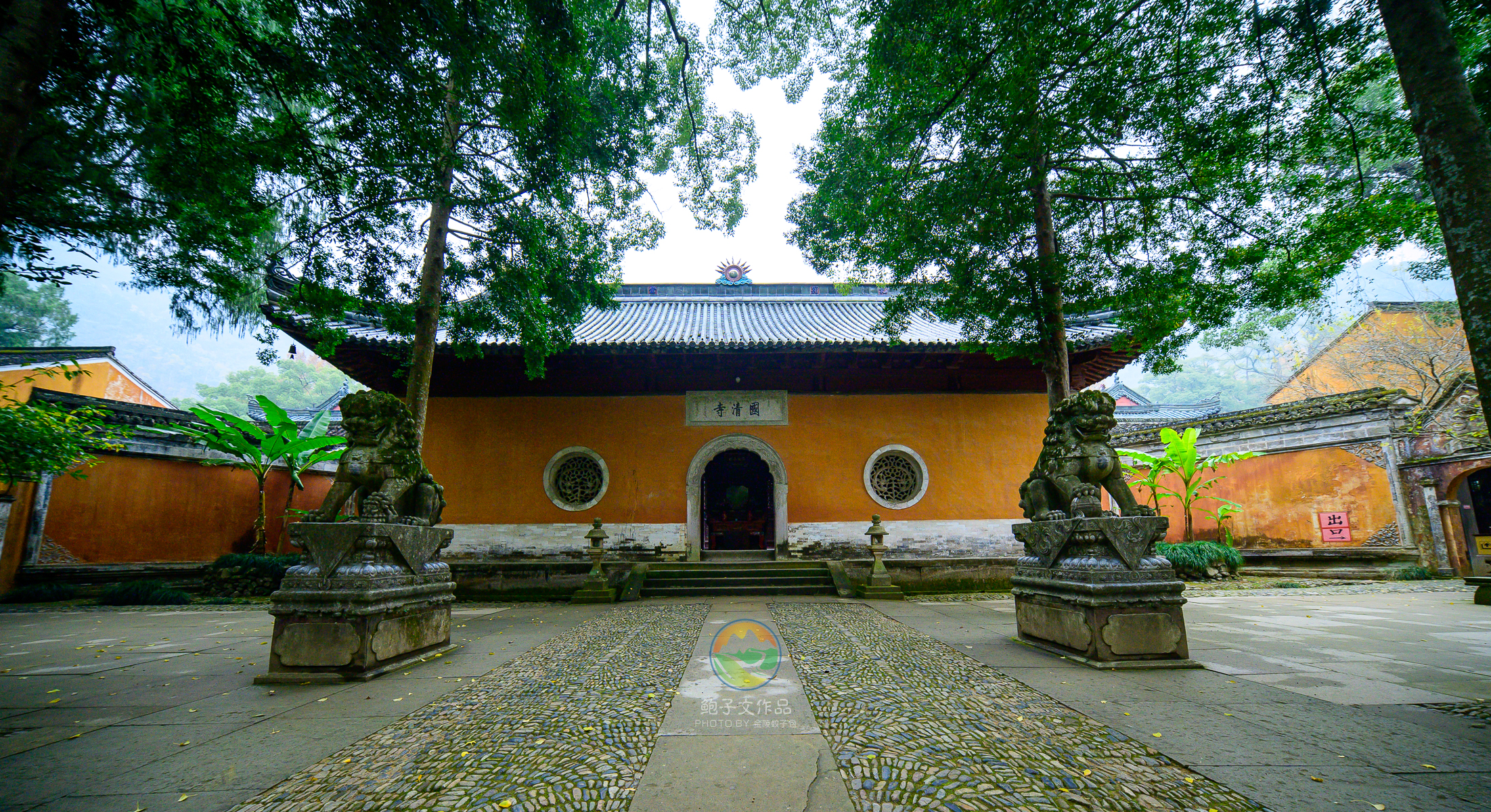 A scenic view of Taizhou Guoqing Si