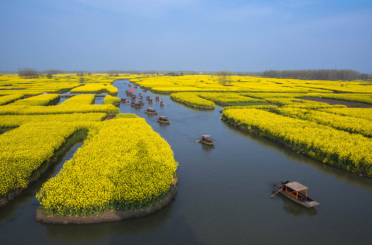 A scenic view of Taizhou Xinghua Duotian