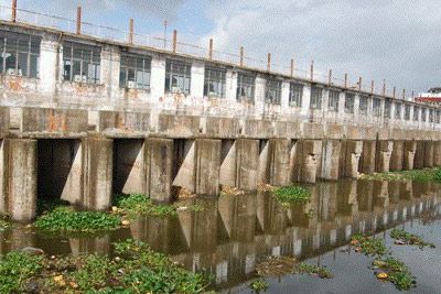 A scenic view of Taizhou Xinhe Zhaqiaoqun