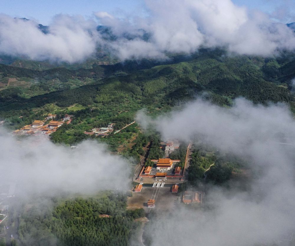 A scenic view of Tangshan Qing Eastern Tombs