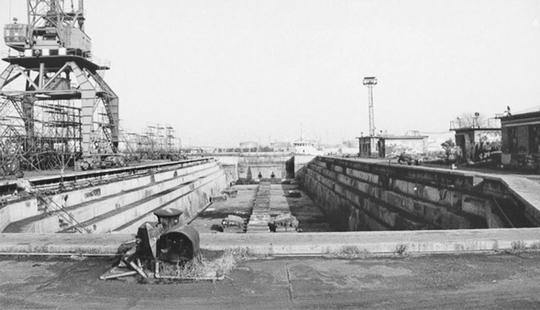A scenic view of Tianjin Binhai Beiyangshuishi Daguchuanwu Yizhi