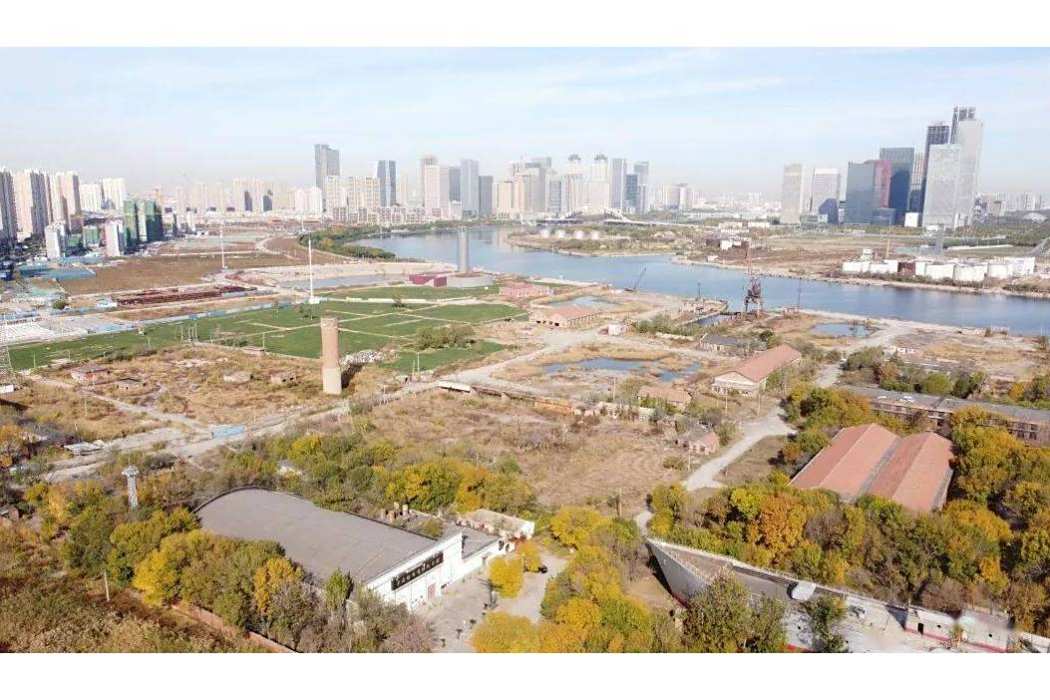 A scenic view of Tianjin Binhai Beiyangshuishi Daguchuanwu Yizhi