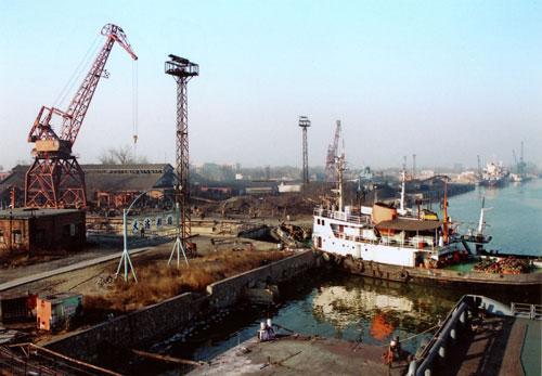 A scenic view of Tianjin Binhai Beiyangshuishi Daguchuanwu Yizhi