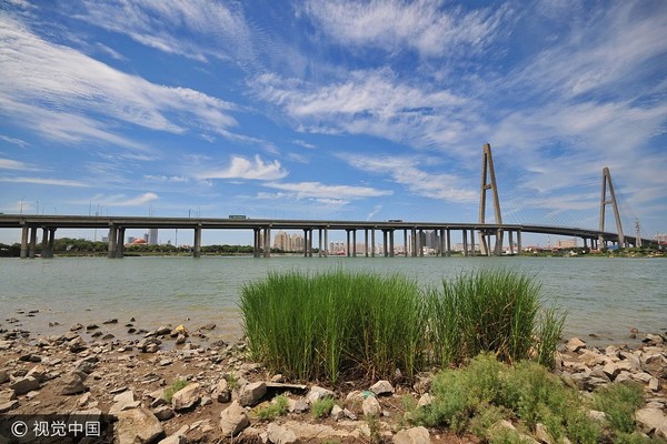 A scenic view of Tianjin Binhai Dagukou Paotai