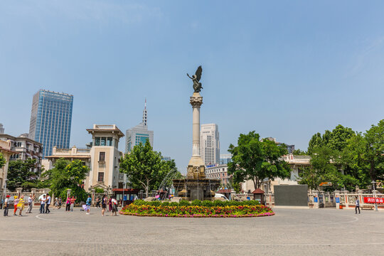 A scenic view of Tianjin Hebei Makeboluo Guangchang Jianzhuqun
