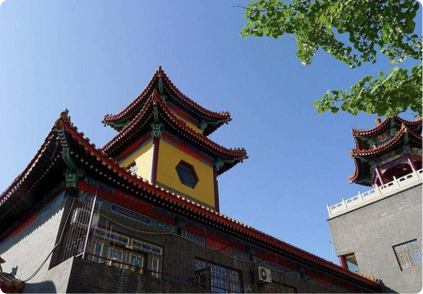A scenic view of Tianjin Hedong Tianfeigong Yizhi