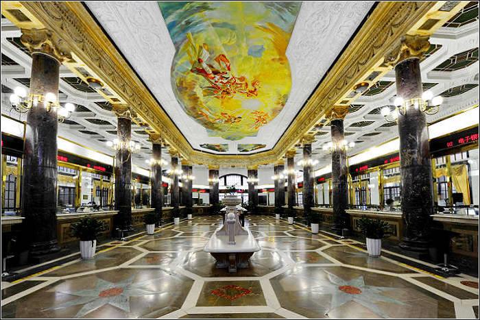 A scenic view of Tianjin Heping Yanyeyinhang Jiuzhi