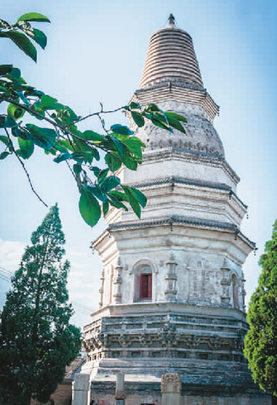 A scenic view of Tianjin Jizhou Baita