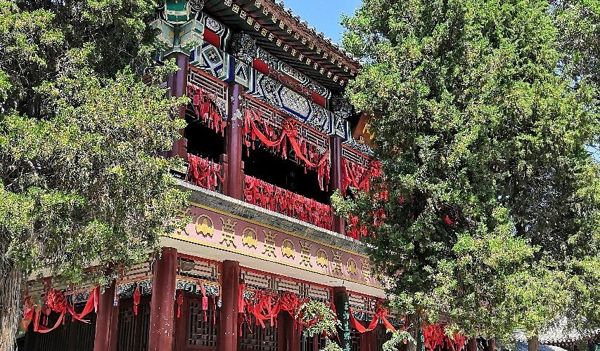 A scenic view of Tianjin Nankai Tianhougong