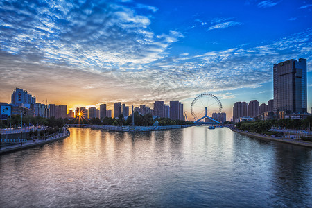 A scenic view of Tianjin Ninghe Tianzunge