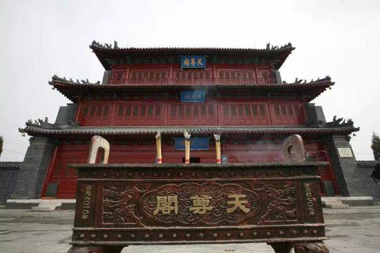 A scenic view of Tianjin Ninghe Tianzunge