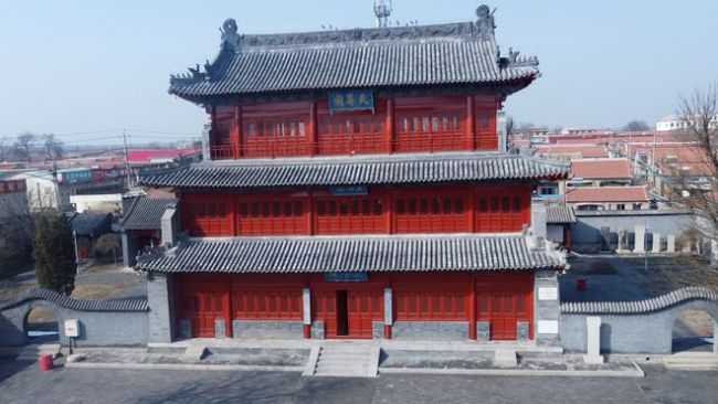 A scenic view of Tianjin Ninghe Tianzunge