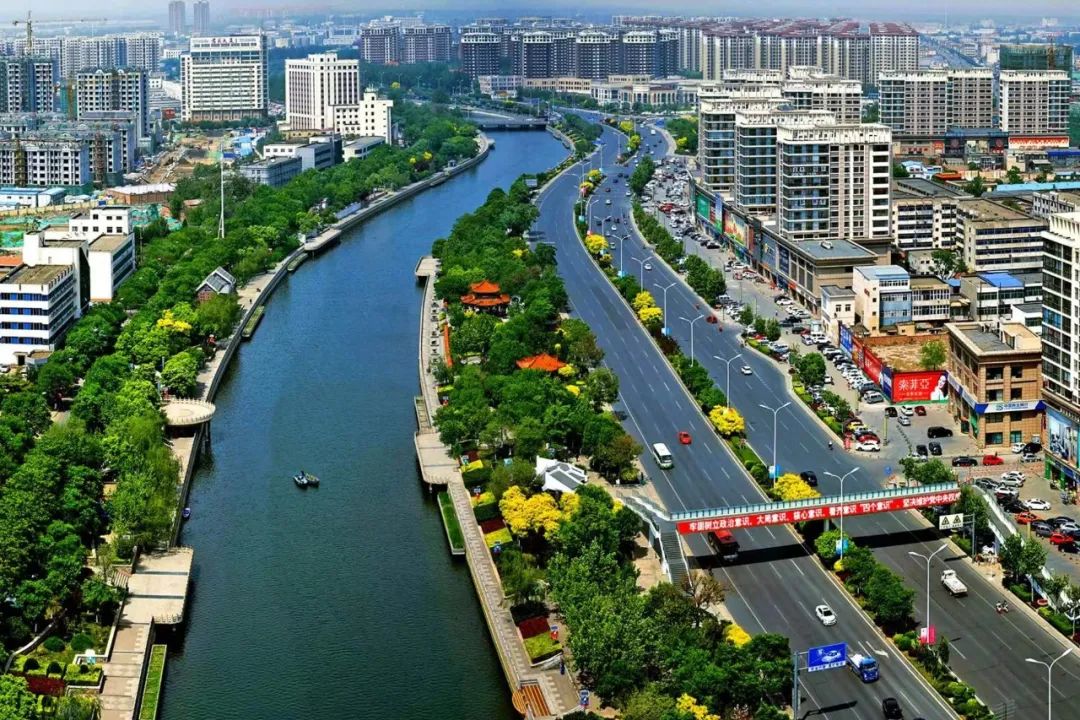 A scenic view of Tianjin Wuqing Dayunhe Shisicang Yizhi