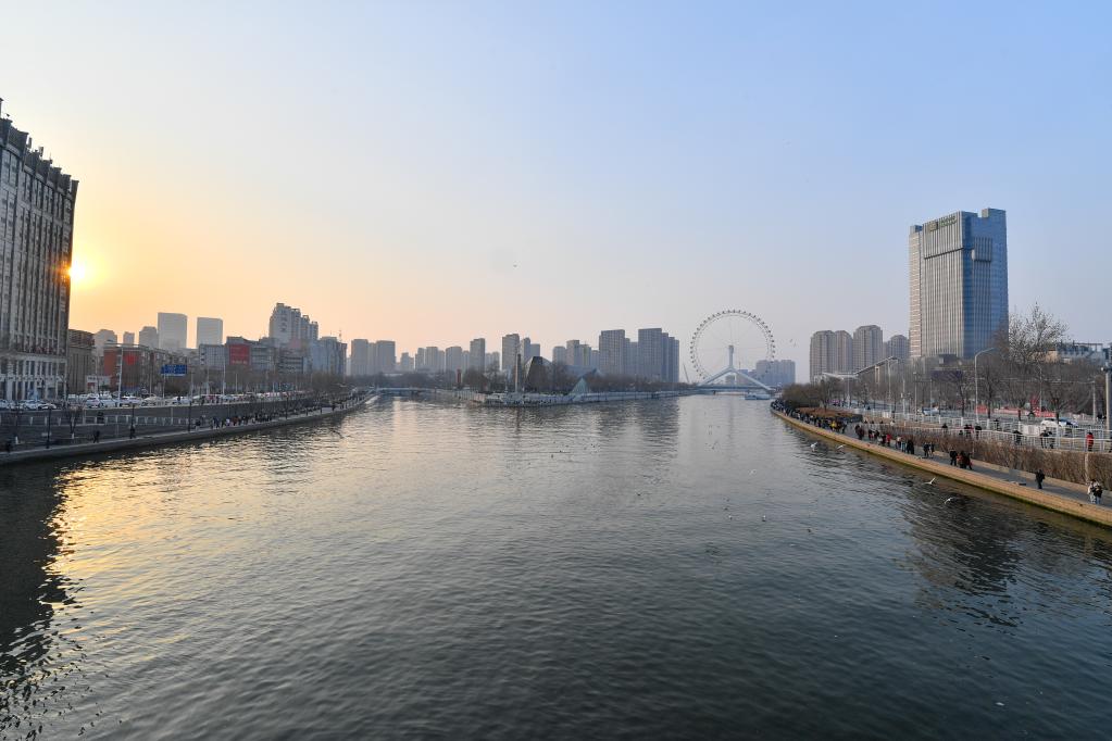 A scenic view of Tianjin Wuqing Dayunhe Shisicang Yizhi