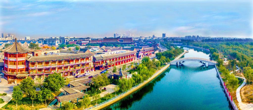 A scenic view of Tianjin Wuqing Dayunhe Shisicang Yizhi