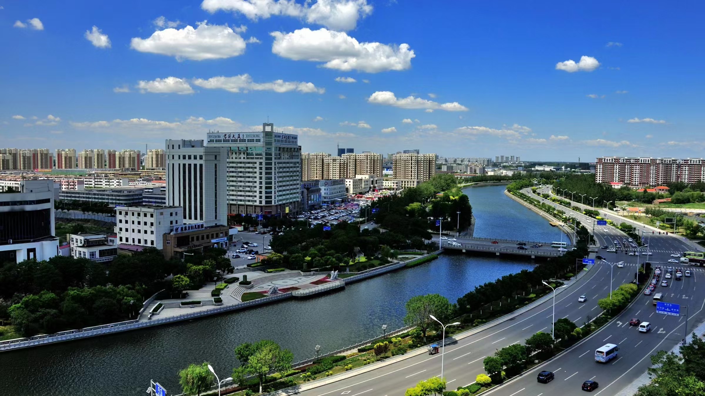 A scenic view of Tianjin Wuqing Dayunhe Shisicang Yizhi