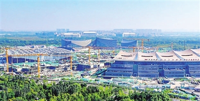 A scenic view of Tianjin Wuqing Dayunhe Shisicang Yizhi