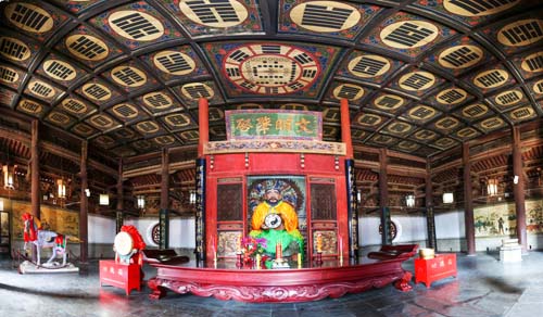 A scenic view of Tianshui Fuximiao