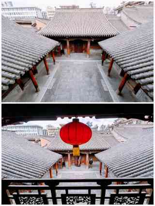 A scenic view of Tianshui Hushi Guminju Jianzhu