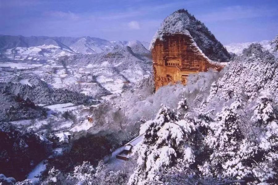 A scenic view of Tianshui Langjiaowa Yizhi