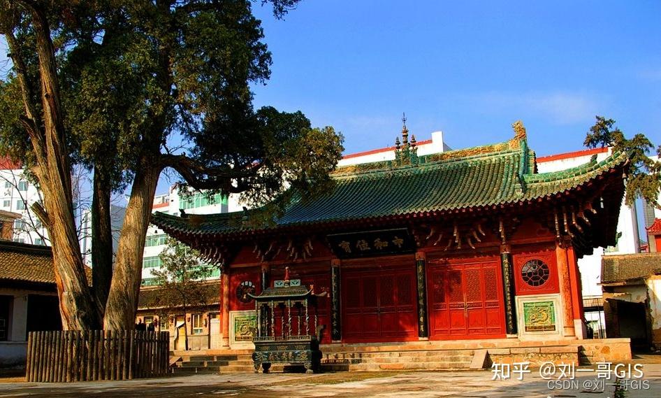 A scenic view of Tianshui Qinan Wenmiao