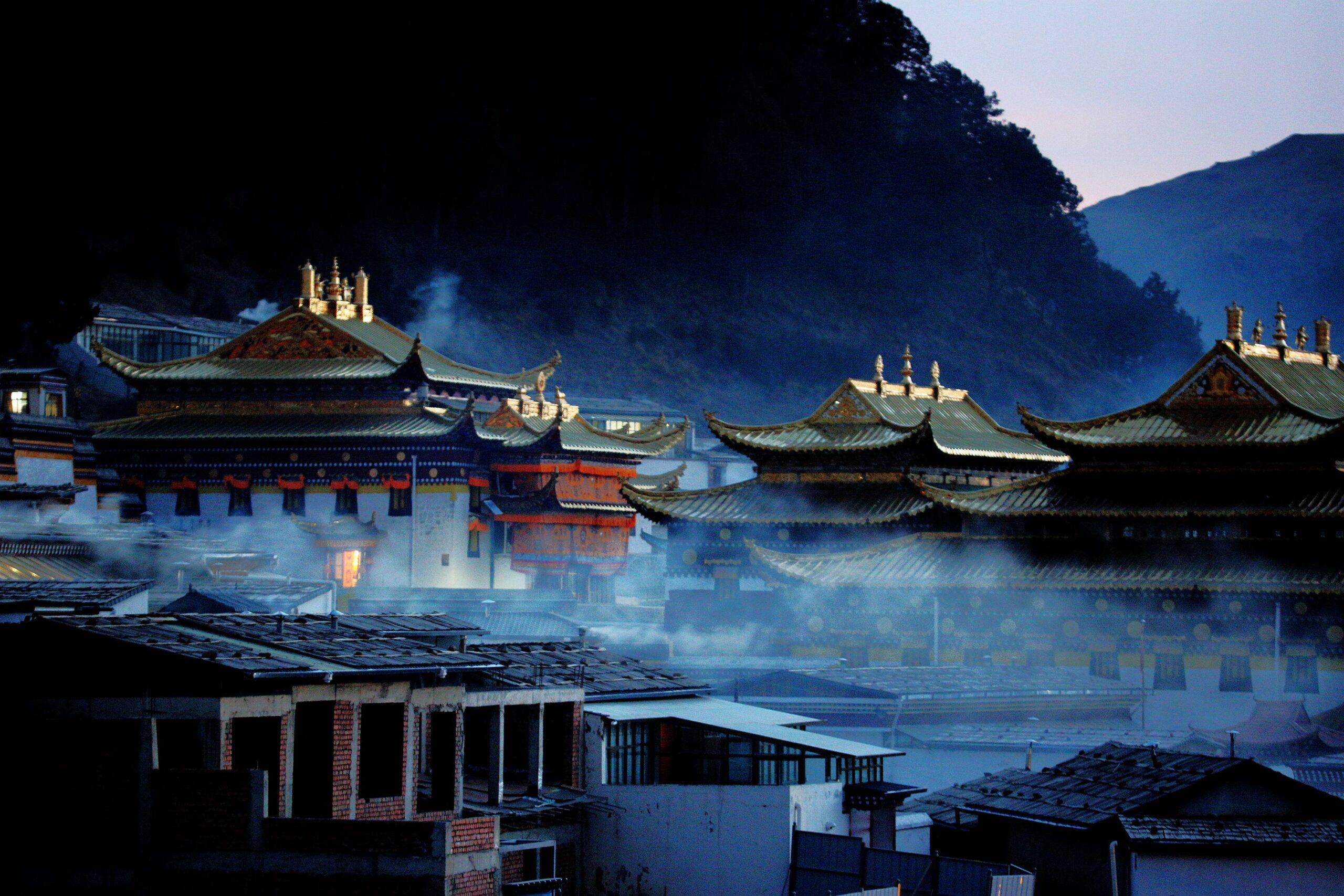 A scenic view of Tianshui Xingguosi