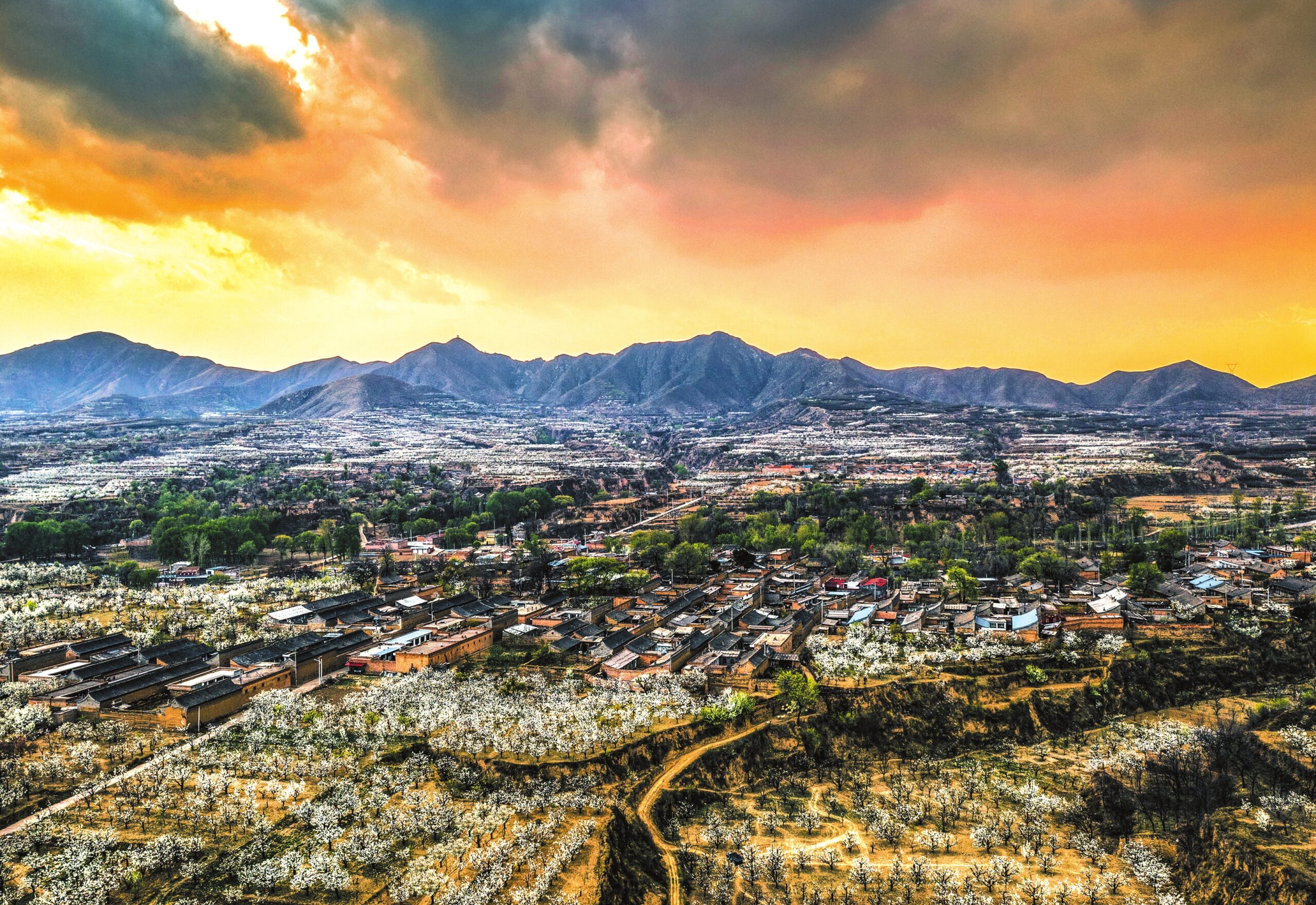 A scenic view of Tongchuan Duyu Palace Site
