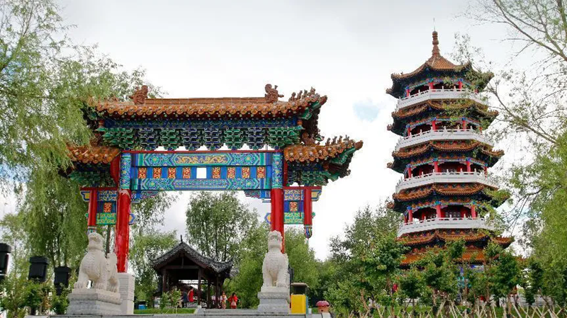A scenic view of Tonghua Zhonggong Zhongyang Dongbeiju Meihekou Huiyi Jiuzhi