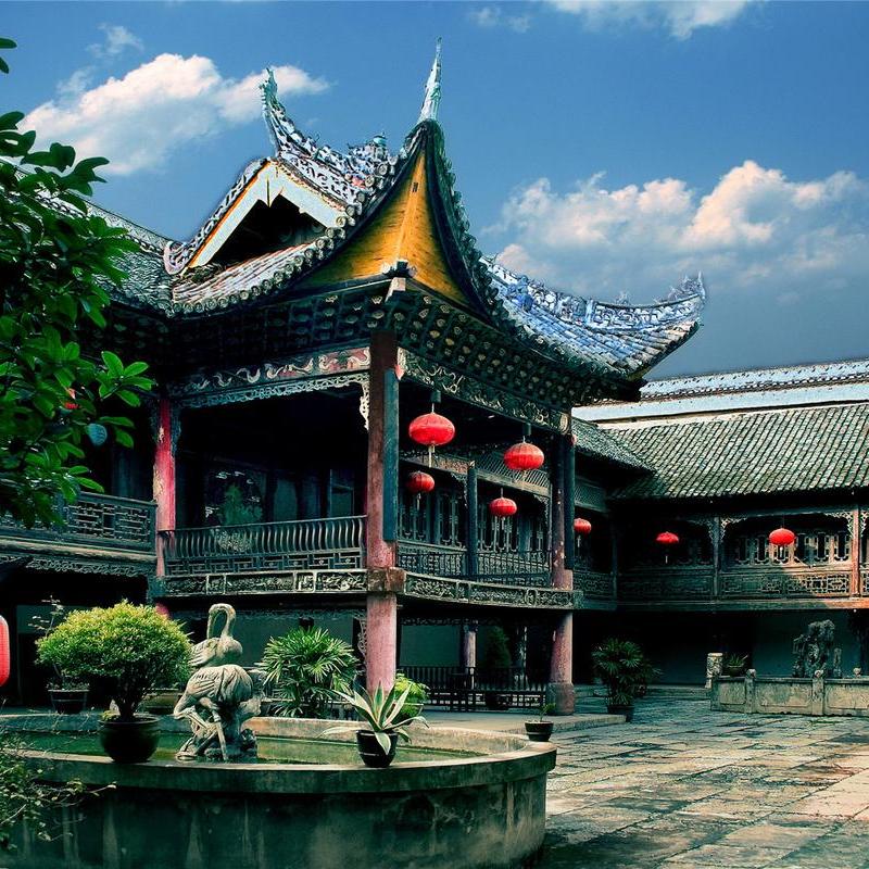 A scenic view of Tongren Shiqian Wanshougong
